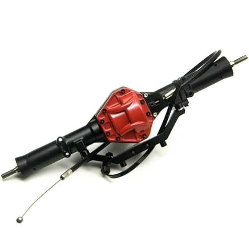 MKIUYVD RC-Achsen-Komplettset Für Axial Für SCX10 Metall Vorne Hinterachse Mit 4WD-Sperre 1/10 RC Crawler Auto Upgrade Teile Zubehör Achsen(Rear Axle) von MKIUYVD