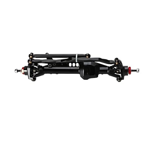 MKIUYVD RC-Achsen-Komplettset Für Axial Für SCX10 Pro Spielzeug Crawler Auto Upgrade Teile Aluminium Legierung Vorne Hinten Gerade Achsen Set Für 1/10 RC Crawler(Black,Front Axle) von MKIUYVD