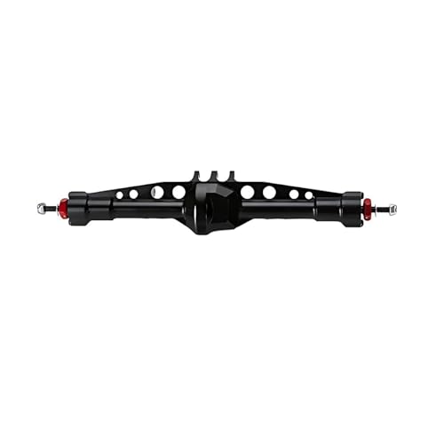 MKIUYVD RC-Achsen-Komplettset Für Axial Für SCX10 Pro Spielzeug Crawler Auto Upgrade Teile Aluminium Legierung Vorne Hinten Gerade Achsen Set Für 1/10 RC Crawler(Black,Rear Axle) von MKIUYVD