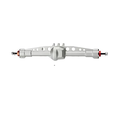 MKIUYVD RC-Achsen-Komplettset Für Axial Für SCX10 Pro Spielzeug Crawler Auto Upgrade Teile Aluminium Legierung Vorne Hinten Gerade Achsen Set Für 1/10 RC Crawler(Silver,Rear Axle) von MKIUYVD