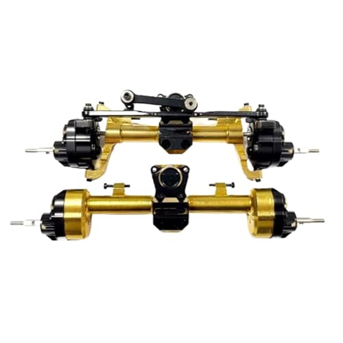 MKIUYVD RC-Achsen-Komplettset Für Axial Für SCX24 1/24 RC Auto Messing Vorder-Hinterachsschutz Rc Vorder-Hinterachse RC-Auto Upgrade Modifizierte Teile Zubehör von MKIUYVD