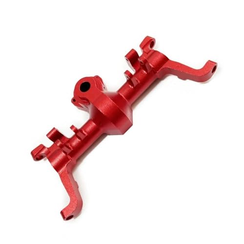 MKIUYVD RC-Achsen-Komplettset Für Axial Für SCX24 1/24 RC-Autoteil, Aluminiumlegierung, Vorder- Und Hinterachsgehäuse, RC-Auto, Modifiziertes Upgrade-Zubehör, RC-Autoteile(Red,Front Axle Housing) von MKIUYVD