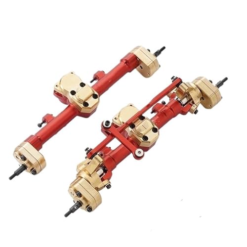 MKIUYVD RC-Achsen-Komplettset Für Axial Für SCX24 1/24 RC Autoteil, Aluminiumlegierungsschutz Vorne Und Hinterachse, RC-Autozubehör, Ersatzteile von MKIUYVD