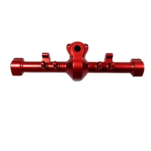 MKIUYVD RC-Achsen-Komplettset Für Axial Für SCX24 1/24 RC Autoteil Autozubehör Ersatzteile Aluminiumlegierung Upgrade Hinterachsgehäuse(Red) von MKIUYVD