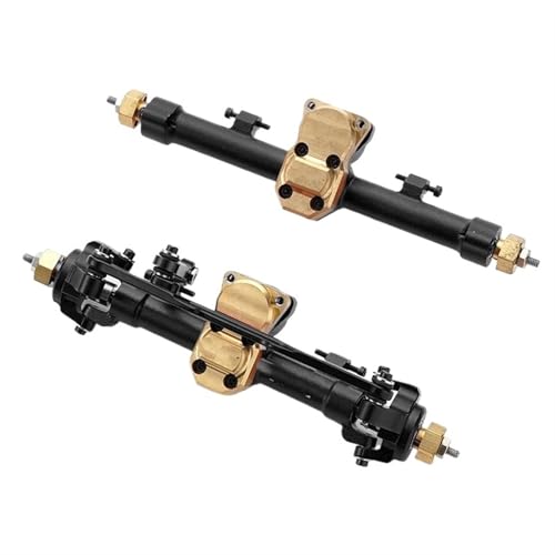 MKIUYVD RC-Achsen-Komplettset Für Axial Für SCX24 1/24 RC Autoteil. Aluminiumlegierungs-Upgrade Verbessert Die Hinterachse, RC-Autozubehör, Ersatzteile(Black,1 Set) von MKIUYVD