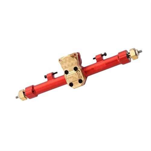 MKIUYVD RC-Achsen-Komplettset Für Axial Für SCX24 1/24 RC Autoteil. Aluminiumlegierungs-Upgrade Verbessert Die Hinterachse, RC-Autozubehör, Ersatzteile(Red,Rear Axle) von MKIUYVD
