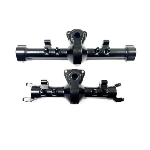 MKIUYVD RC-Achsen-Komplettset Für Axial Für SCX24 1/24 rc Cars Vorder- Und Hinterachsgehäuse Aluminiumlegierung rc Cars Vorder- Und Hinterachsgehäuse(Black) von MKIUYVD