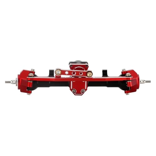 MKIUYVD RC-Achsen-Komplettset Für Axial Für SCX24 C10 Für JLU Für Gladiator Für CNC-Aluminium-Vorder-Hinterachsen 4 Mm Erweitertes Set Für 1/24 RC Crawler Upgrade-Teile(Front Axle) von MKIUYVD