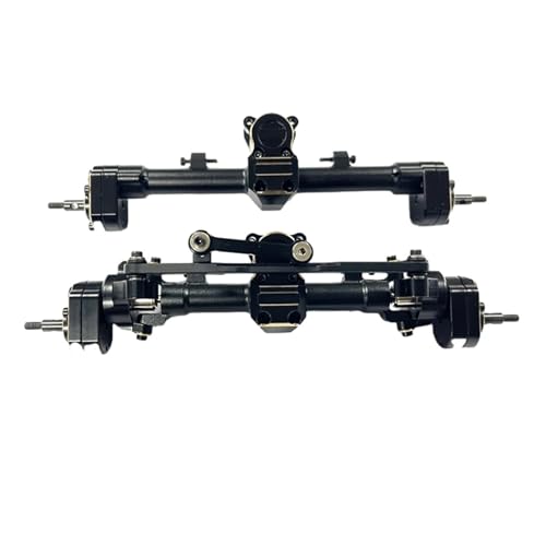 MKIUYVD RC-Achsen-Komplettset Für Axial Für Scx24 1/24 Crawler RC Upgrade Teil Vordere Hinterachse RC Auto Teil Rc Vordere Hinterachse RC Auto Upgrade Zubehör(Black) von MKIUYVD