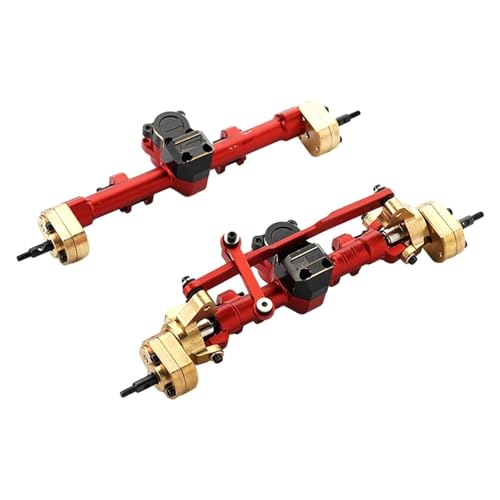 MKIUYVD RC-Achsen-Komplettset Für Axial Für Scx24 1/24 Rc Vorder-Hinterachse RC-Autoteil Aluminiumlegierung RC-Auto Upgrade-Modifikationszubehör(Silver) von MKIUYVD