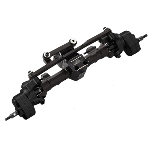 MKIUYVD RC-Achsen-Komplettset Für Axial Für Scx24 RC Autoteil RC Autozubehör 1/24 Vorderachse RC Upgrade Teil Aluminium CNC Rc Vorderachse(Black) von MKIUYVD