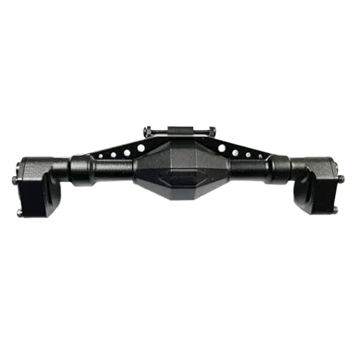 MKIUYVD RC-Achsen-Komplettset Für Axial Für UTB18 1/18 RC Auto Hinterteil Achsgehäuse Aluminiumlegierung CNC Hinterachsgehäuse RC Auto Upgrade-Zubehör(Black) von MKIUYVD