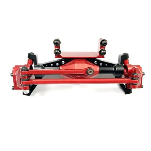 MKIUYVD RC-Achsen-Komplettset Für Axial Für UTB18 1/18 RC-Autoteil, RC-Auto, Aluminiumlegierung, CNC-Vorderachse, RC-Upgrade-Teil, RC-Vorderachse-Upgrade-Zubehör(Red) von MKIUYVD