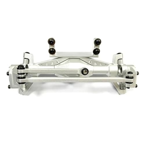 MKIUYVD RC-Achsen-Komplettset Für Axial Für UTB18 1/18 RC-Autoteil, RC-Auto, Aluminiumlegierung, CNC-Vorderachse, RC-Upgrade-Teil, RC-Vorderachse-Upgrade-Zubehör(Silver) von MKIUYVD