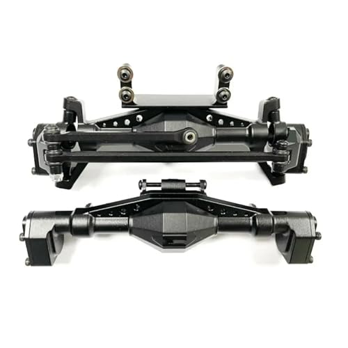 MKIUYVD RC-Achsen-Komplettset Für Axial Für UTB18 1/18 RC-Autoteil, RC-Auto, Aluminiumlegierung, Vorder- Und Hinterachsgehäuse, RC-Upgrade-Teil, RC-Auto-Modifikationsteile(Black) von MKIUYVD