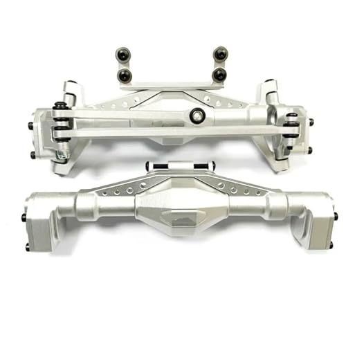 MKIUYVD RC-Achsen-Komplettset Für Axial Für UTB18 1/18 RC-Autoteil, RC-Auto, Aluminiumlegierung, Vorder- Und Hinterachsgehäuse, RC-Upgrade-Teil, RC-Auto-Modifikationsteile(Silver) von MKIUYVD