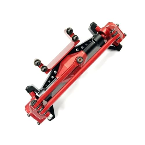 MKIUYVD RC-Achsen-Komplettset Für Axial Für UTB18 1/18 RC Autoteil RC Autozubehör Aluminiumlegierung Vorderachsgehäuse RC Auto Modifizierte Upgrade-Teile(Red) von MKIUYVD
