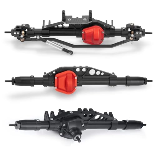 MKIUYVD RC-Achsen-Komplettset Für Axial Für Wraith 90018 90048 90053 1/10 RC Rock Crawler Auto Upgrade Teile CNC Metall Vorne Mitte Hinterachse(1 Set) von MKIUYVD