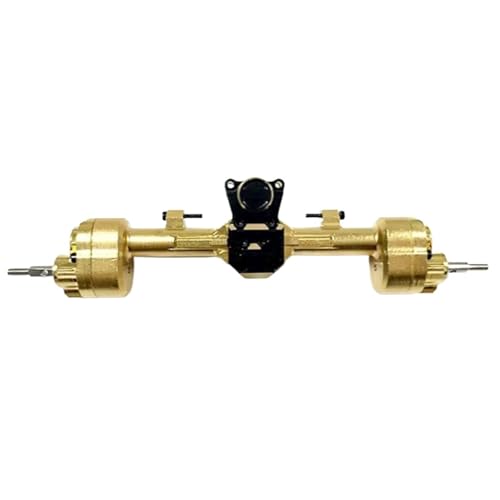 MKIUYVD RC-Achsen-Komplettset Für Axial SCX24 1/24 RC-Autoteil RC-Autozubehör Ersatzteile RC-Upgrade-Teil Messing-Upgrade Verbessert Die Hinterachse(Yellow) von MKIUYVD
