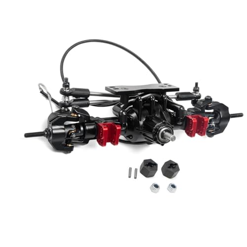 MKIUYVD RC-Achsen-Komplettset Für D90 Für TF2 1/10 RC Rock Crawler Auto Upgrade Teile Achse Aluminiumlegierung Vorne Hinterachse Mit Differentialsperre(Front Axle) von MKIUYVD