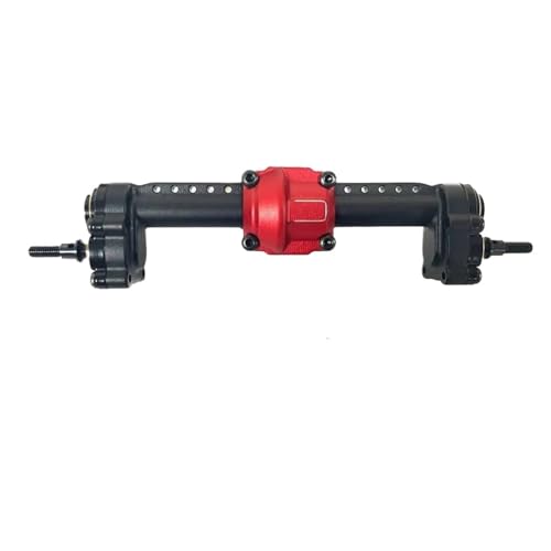 MKIUYVD RC-Achsen-Komplettset Für FMS Für FCX24 1/24 RC Autoteil Aluminiumlegierung Autozubehör CNC Hinterachse Auto Upgrade Teile Zubehör(Black) von MKIUYVD