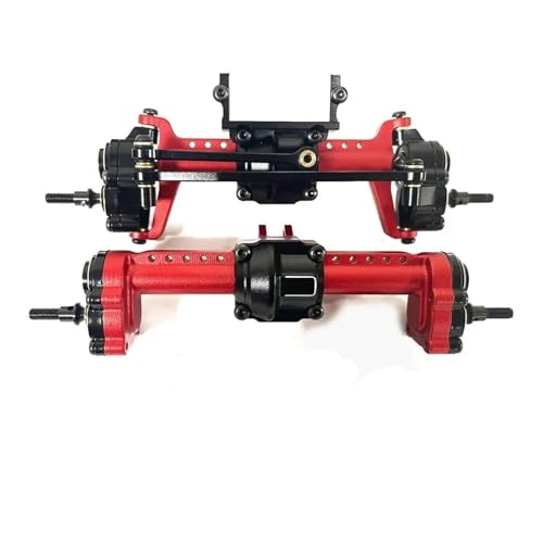 MKIUYVD RC-Achsen-Komplettset Für FMS Für FCX24 1/24 RC-Autoteil. Aluminiumlegierungs-Upgrade Verbessert Das RC-Upgrade-Teil Der Hinterachse. RC-Hinterachs-Upgrade-Teile(Red) von MKIUYVD