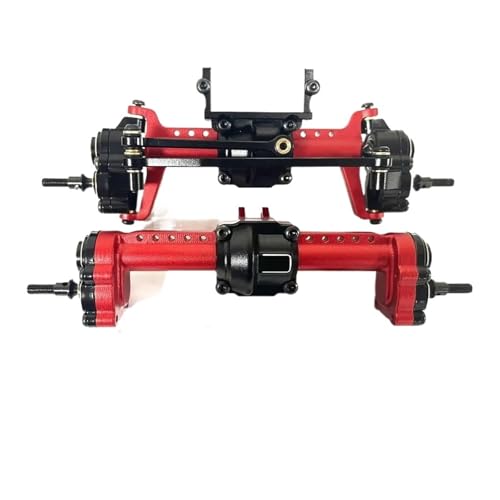 MKIUYVD RC-Achsen-Komplettset Für FMS Für FCX24 1/24 RC-Autoteil. Upgrade Aus Aluminiumlegierung Verbessert Die Hinterachse. Upgrade Verbessert Die Rc-Hinterachse. Rc-Hinterachse(Red) von MKIUYVD