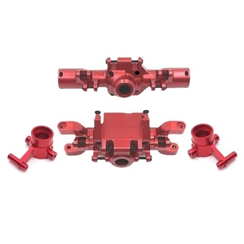 MKIUYVD RC-Achsen-Komplettset Für HB Für Spielzeug ZP1001 ZP1002 ZP1003 ZP1004 ZP1005 ZP1008 Metall Vorder- Und Hinterachse Gehäuse Set 1/10 RC Auto Upgrade Teile(Red) von MKIUYVD