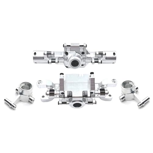 MKIUYVD RC-Achsen-Komplettset Für HB Für Spielzeug ZP1001 ZP1002 ZP1003 ZP1004 ZP1005 ZP1008 Metall Vorder- Und Hinterachse Gehäuse Set 1/10 RC Auto Upgrade Teile(Silver) von MKIUYVD