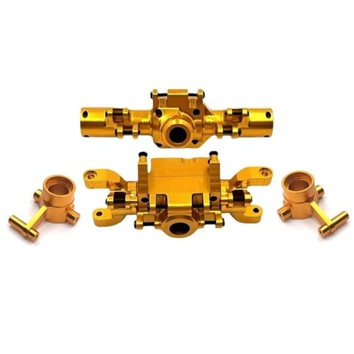 MKIUYVD RC-Achsen-Komplettset Für HB Für Spielzeug ZP1001 ZP1002 ZP1003 ZP1004 ZP1005 ZP1008 Metall Vorder- Und Hinterachse Gehäuse Set 1/10 RC Auto Upgrade Teile(Yellow) von MKIUYVD