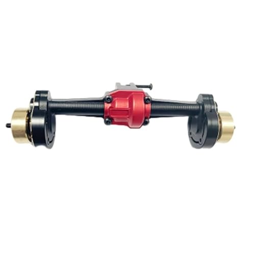 MKIUYVD RC-Achsen-Komplettset Für HOBBYPLUS Für CR18P Aluminiumlegierung Vorne Und Hinten Achse 1/18 RC Crawler Auto RC Vorne Hinterachse Upgrade Teile Zubehör(Black,Rear Axle) von MKIUYVD
