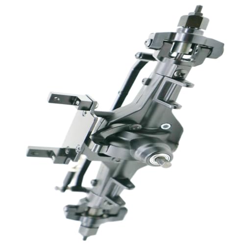 MKIUYVD RC-Achsen-Komplettset Für HSP Für 94180 1/10 Rc Auto Aluminiumlegierung Vorderachse Bessere Stabilität Vorderachse RC Crawler Auto Upgrade Teile Zubehör(Gray) von MKIUYVD