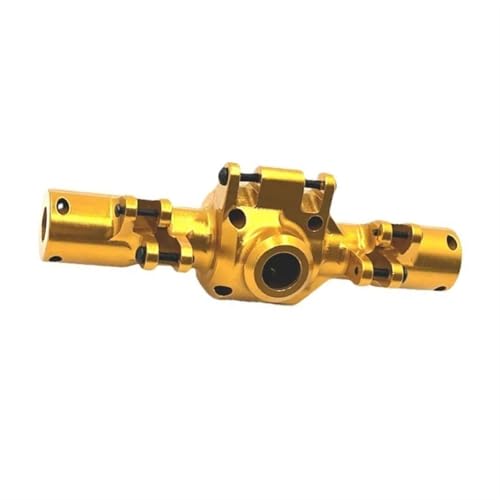 MKIUYVD RC-Achsen-Komplettset Für HuangBo Für ZP1001 ZP1002 ZP1003 ZP1004 1/10 RC Autoteile Metall CNC-Prozess Hinterachsgehäuse RC Auto Upgrade Teile(Yellow) von MKIUYVD