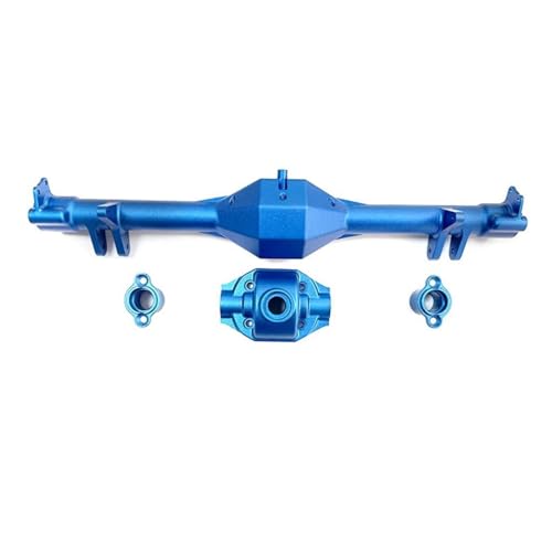 MKIUYVD RC-Achsen-Komplettset Für LOSI Für Baja Für Rey 4WD 1/10 RC Autoteil Aluminiumlegierung Upgrade Hinterachsgehäuse Rc Hinterachsgehäuse(Blue) von MKIUYVD
