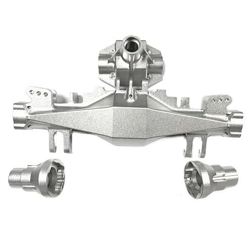 MKIUYVD RC-Achsen-Komplettset Für LOSI Für LMT 1/8 RC Autoteil Aluminiumlegierung Upgrade Hinterachsgehäuse RC Upgrade Teil Rc Hinterachsgehäuse(Silver) von MKIUYVD