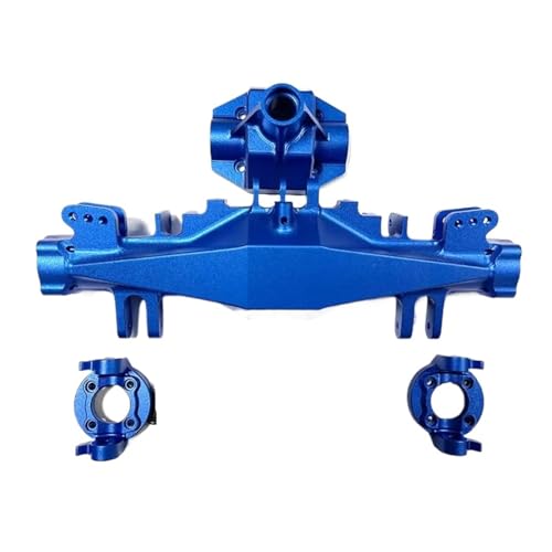 MKIUYVD RC-Achsen-Komplettset Für LOSI Für LMT Für Monster Trucks 1 8 RC Auto Upgrade Teil Metall Vorderachse Gehäuse RC Auto Teil Upgrade Rc Vorderachse Gehäuse(Blue) von MKIUYVD