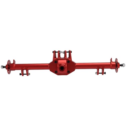 MKIUYVD RC-Achsen-Komplettset Für Losi Für Baja Für Rey 1/10 RC-Auto, Upgrades, Teile, Zubehör, Metall-Hinterachsgehäuse, RC-Auto, Modifiziertes Upgrade-Zubehör(Red) von MKIUYVD