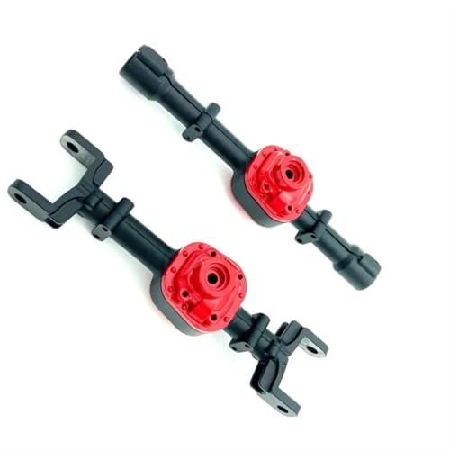 MKIUYVD RC-Achsen-Komplettset Für MN D90 D91 D96 MN98 99S 1/12 rc Cars Achsgehäuse Metall Vorder- Und Hinterachsgehäuse rc Cars Upgrade Teile Zubehör(Black) von MKIUYVD