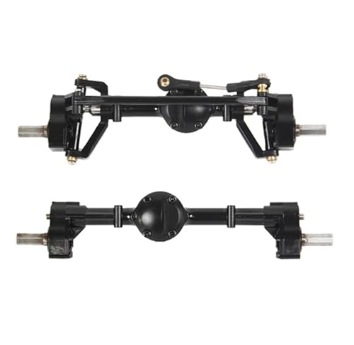 MKIUYVD RC-Achsen-Komplettset Für MN D90 Für MN-90 MN98 MN99S MN45 1/12 RC Auto Upgrade-Teile Vordere Und Hintere Portalachse Mit Metallverbindungsstangen-Montagebasis von MKIUYVD