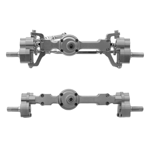 MKIUYVD RC-Achsen-Komplettset Für MN Für D90 1/12 Off-Road RC Upgrade Teil Vorder- Und Hinterachse Montage Zubehör Upgrade RC Auto Modifikation Teile(Gray) von MKIUYVD