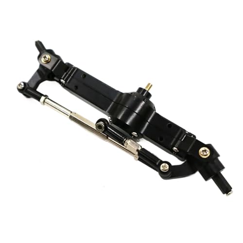 MKIUYVD RC-Achsen-Komplettset Für MN Für D90 Für MN-99 Für MN-91 FJ-45 1/12 RC Auto Teil Vorderachse RC Upgrade Teil Aluminium Legierung Rc Vorderachse Teile(Black) von MKIUYVD
