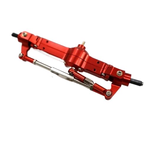 MKIUYVD RC-Achsen-Komplettset Für MN Für D90 Für MN-99 Für MN-91 FJ-45 1/12 RC Auto Teil Vorderachse RC Upgrade Teil Aluminium Legierung Rc Vorderachse Teile(Red) von MKIUYVD