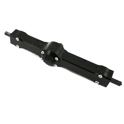 MKIUYVD RC-Achsen-Komplettset Für MN Für D90 Für MN-99 Für MN-91 Für FJ-45 1/12 RC Auto Teil Aluminium Legierung Upgrade Verbessert Hinterachse Rc Teile(Black) von MKIUYVD