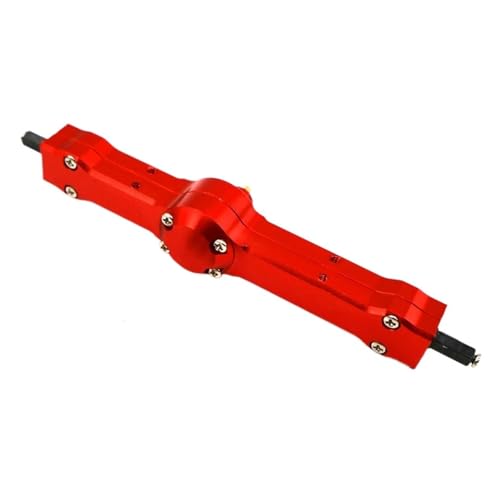 MKIUYVD RC-Achsen-Komplettset Für MN Für D90 Für MN-99 Für MN-91 Für FJ-45 1/12 RC Auto Teil Aluminium Legierung Upgrade Verbessert Hinterachse Rc Teile(Red) von MKIUYVD