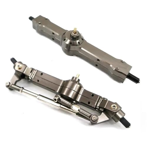 MKIUYVD RC-Achsen-Komplettset Für MN Für D90 MN-99 MN-91 FJ-45 Für 1/12 RC Vordere Hinterachse Auto Teil Schutz Set Upgrade Teile(Gray) von MKIUYVD