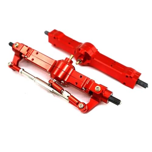 MKIUYVD RC-Achsen-Komplettset Für MN Für D90 MN-99 MN-91 FJ-45 Für 1/12 RC Vordere Hinterachse Auto Teil Schutz Set Upgrade Teile(Red) von MKIUYVD