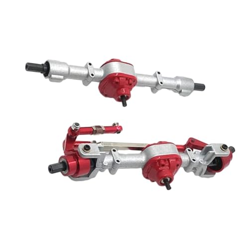 MKIUYVD RC-Achsen-Komplettset Für MN Für D90 Off-Road RC Upgrade Teil RC Auto Zubehör 1/12 RC Auto Teil CNC Rc Vorderachse Hinterachse Teile(Silver,1 Set) von MKIUYVD