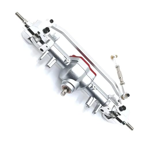 MKIUYVD RC-Achsen-Komplettset Für MN Für MN128 MN86 G500 1/12 RC Auto Upgrade Teile Metall Verbesserte Vorder- Und Hinterachse Differential Montage(Silver,Front Axle) von MKIUYVD