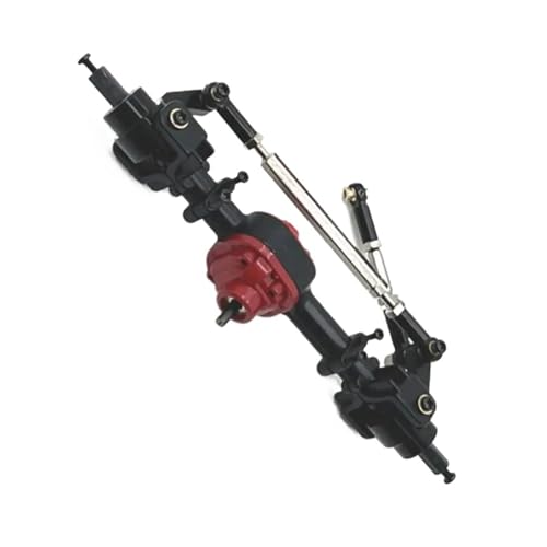 MKIUYVD RC-Achsen-Komplettset Für MN Für MN82 LC79 MN78 D90 D91 D96 99S 1/12 RC Auto Upgrade Teil Metall CNC Vorne Hinten Brücke Achse RC Auto Modifikation Teile(Black,Front Axle) von MKIUYVD