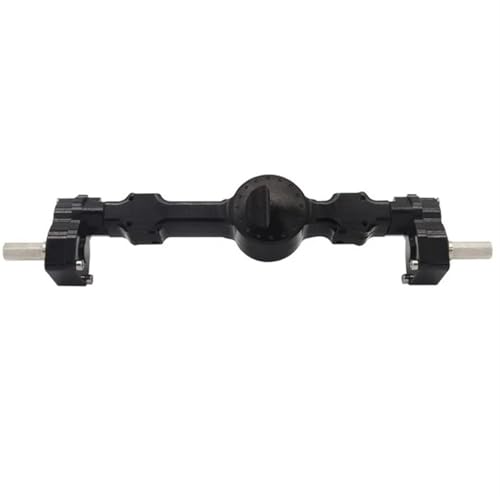 MKIUYVD RC-Achsen-Komplettset Für MN MN99S MN98 D90 D91 D99 D99S MN90 1/12 RC Auto Upgrade Teile Zubehör CNC Metall Vordere Hintere Portal Achse(Black,Rear Axle) von MKIUYVD